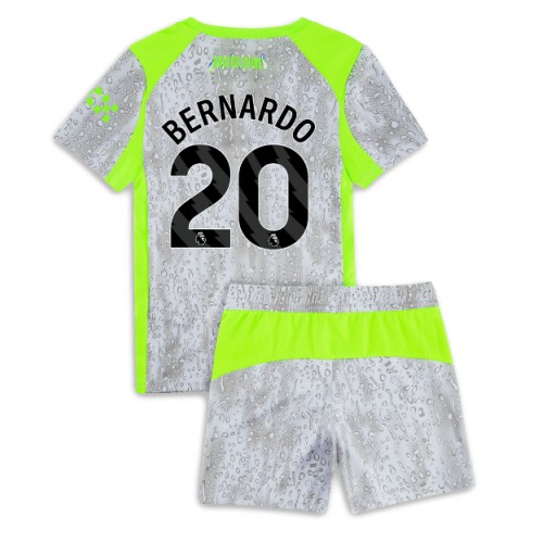 Manchester City Bernardo Silva #20 Terza Maglia Bambino 2025-26 Manica Corta (+ Pantaloni corti)